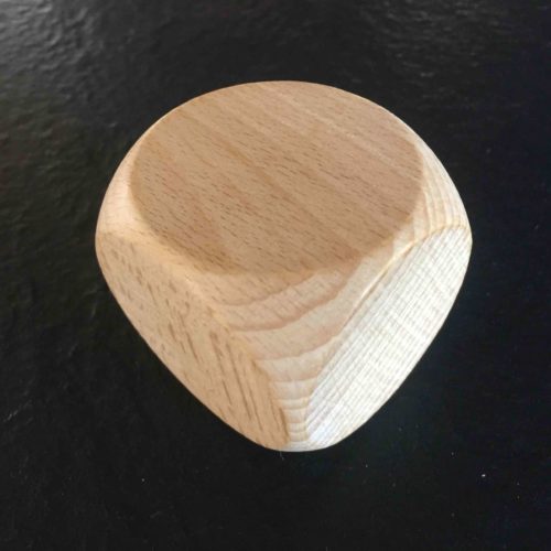 Dés à Jouer 60 mm Bois / Vierge