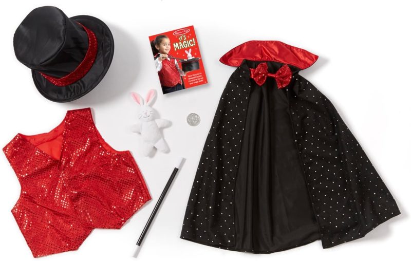 Déguisement Magicien, Costume pour filles et garçons avec accessoires