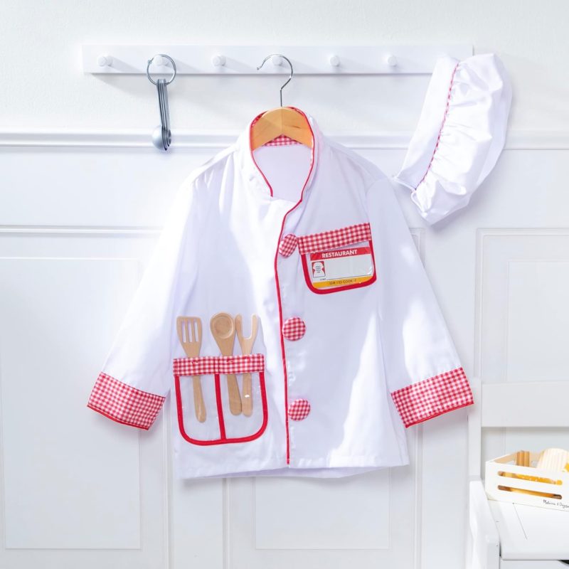 Déguisement Cuisinier Chef, Costume pour filles et garçons avec accessoires – Image 3